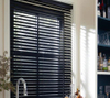 2 Inch Black Faux Wood Blinds