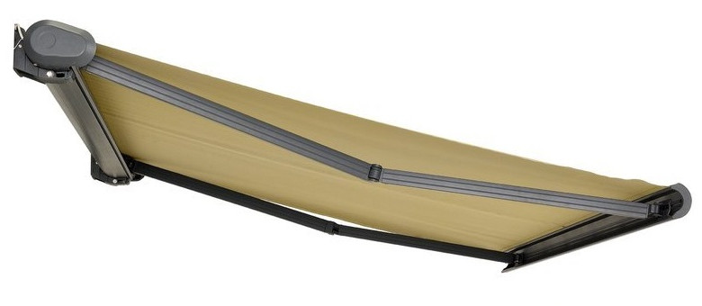 Charcoal color full cassette awning 