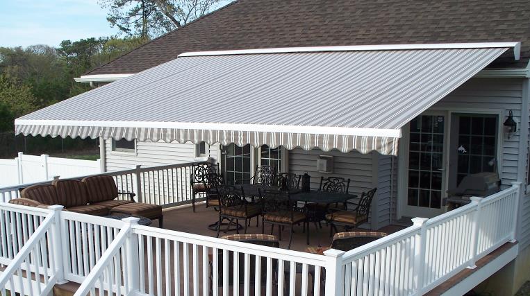 semi cassette awning