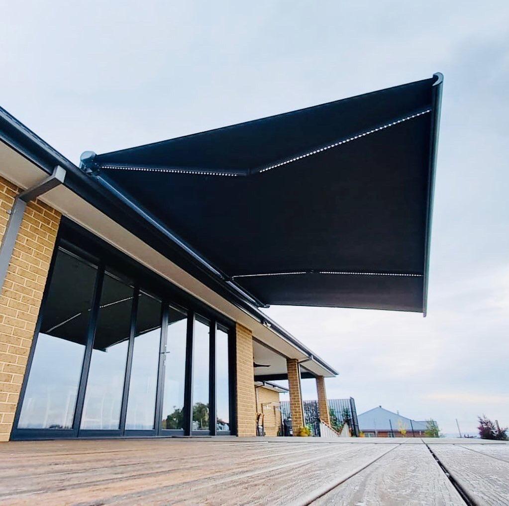 charcoal color full cassette awning-11 