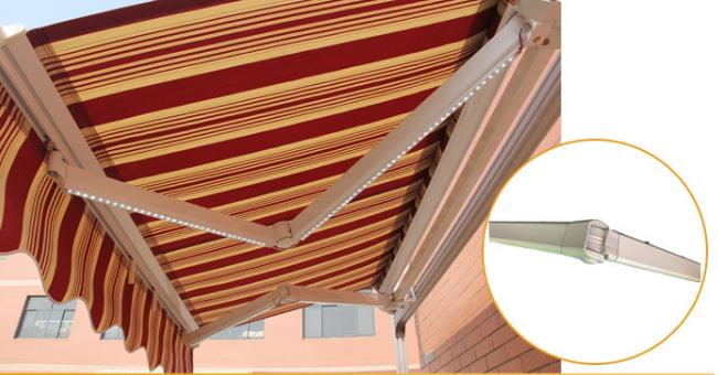 semi cassette awning retractable arms