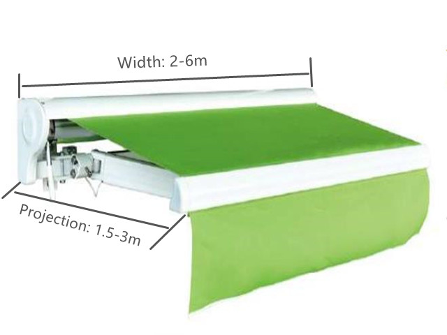 Patio Retractable Awning Size 