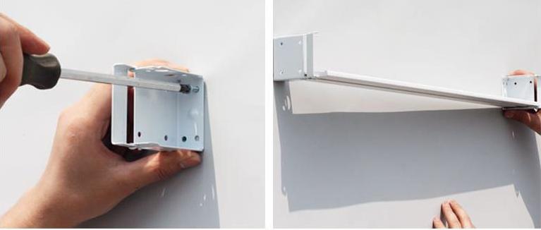 installing faux wood blinds step 1