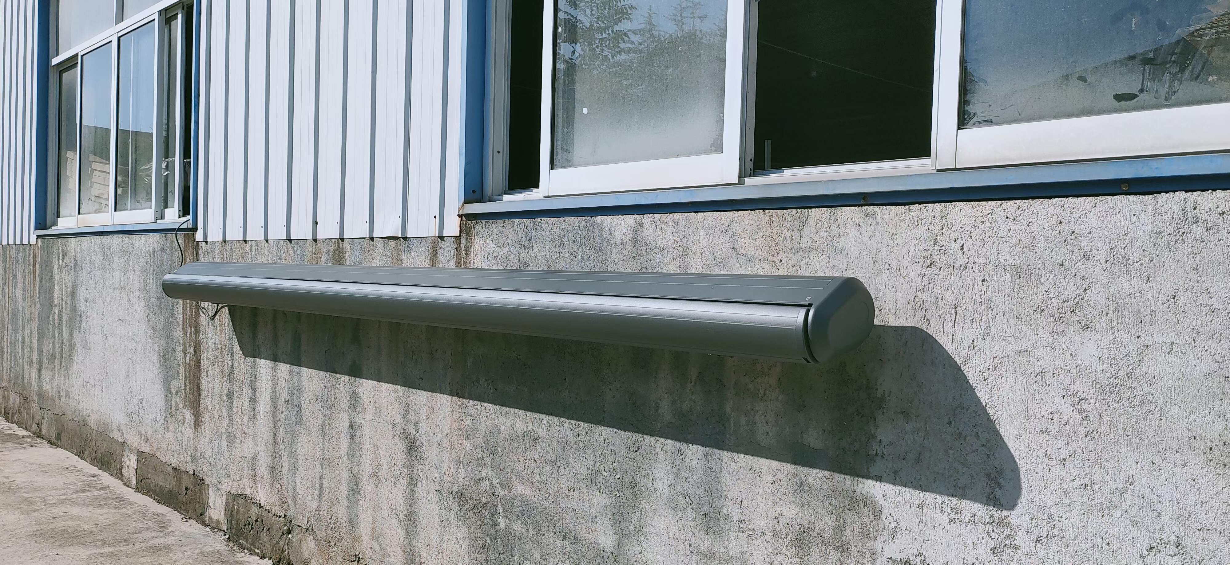 charcoal color full cassette awning-9